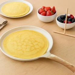 Padella crepes 28 cm con spatola Crepes Magie crema