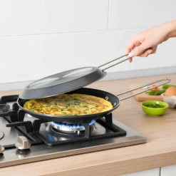 Padella girafrittata 20 cm antracite
