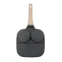 Padella 2 scomparti tondi e grill Mini Mania grigio