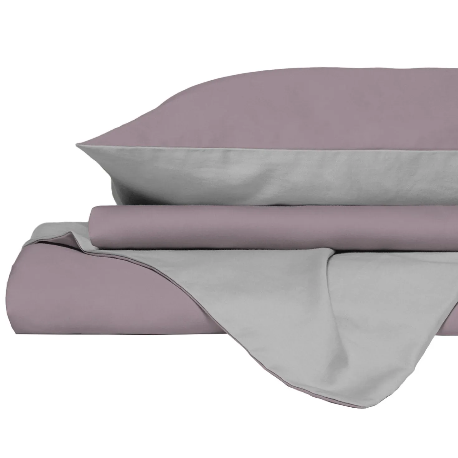 Parure copripiumino Color matrimoniale rosa/grigio Datex