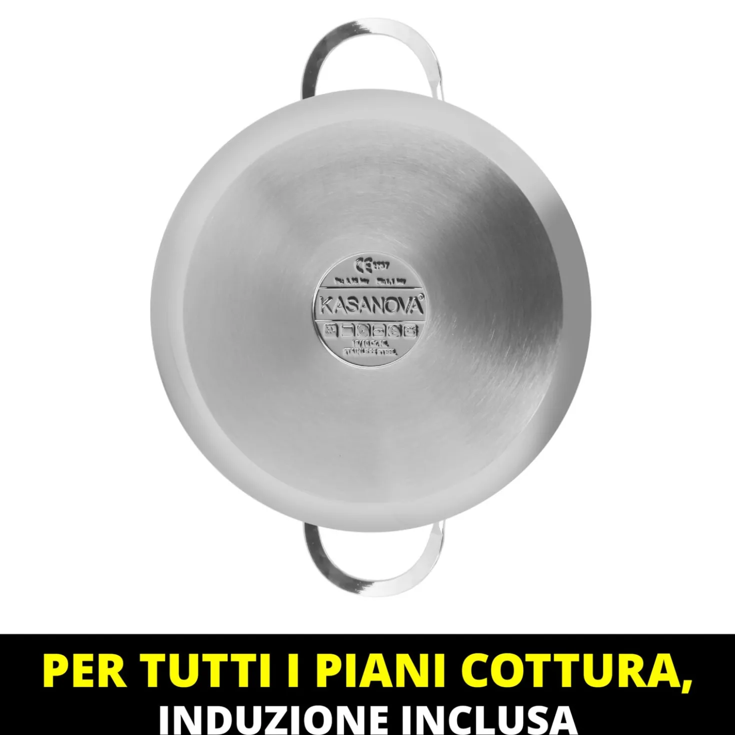 Pentola a pressione 3,5 L in acciaio inox