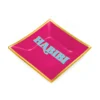 Piattino decorativo vetro 13x13 cm Habibi rosa