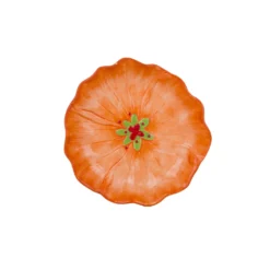 Piattino fiore arancione 14,5 cm terracotta Florafruit