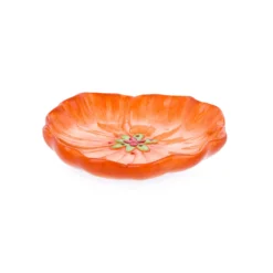 Piattino fiore arancione 14,5 cm terracotta Florafruit
