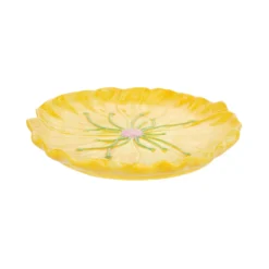 Piattino fiore giallo 14,5 cm terracotta Florafruit