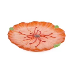 Piattino fiore giallo 20 cm terracotta Florafruit