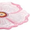 Piattino fiore rosa 20 cm terracotta Florafruit