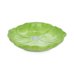 Piattino fiore verde 20 cm terracotta Florafruit