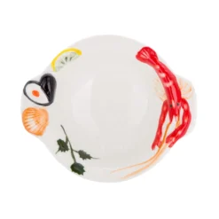 Piatto da portata fondo 13,7 cm ceramica gambero Sea