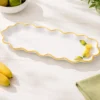 Piatto da portata ovale 36x13 cm ceramica Limoni