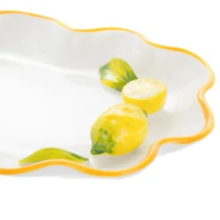 Piatto da portata ovale 36x13 cm ceramica Limoni