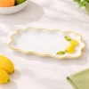 Piatto da portata 24x15 cm ceramica Limoni