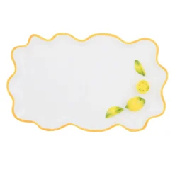 Piatto da portata 24x15 cm ceramica Limoni