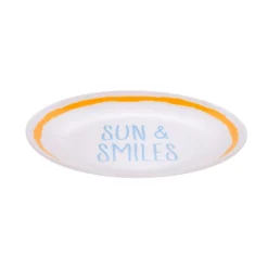 Piatto dolce ceramica Sun Smiles Color Bloom