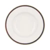 Piatto fondo con filo blu e oro in new bone china, da 22 cm
