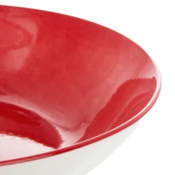 Piatto fondo rosso porcellana Mix e Match