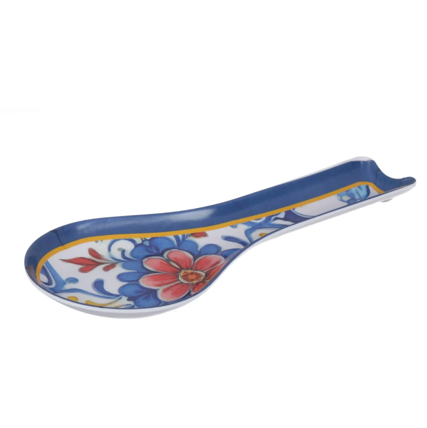 Poggiamestolo melammina 28 cm decorato Sicilia