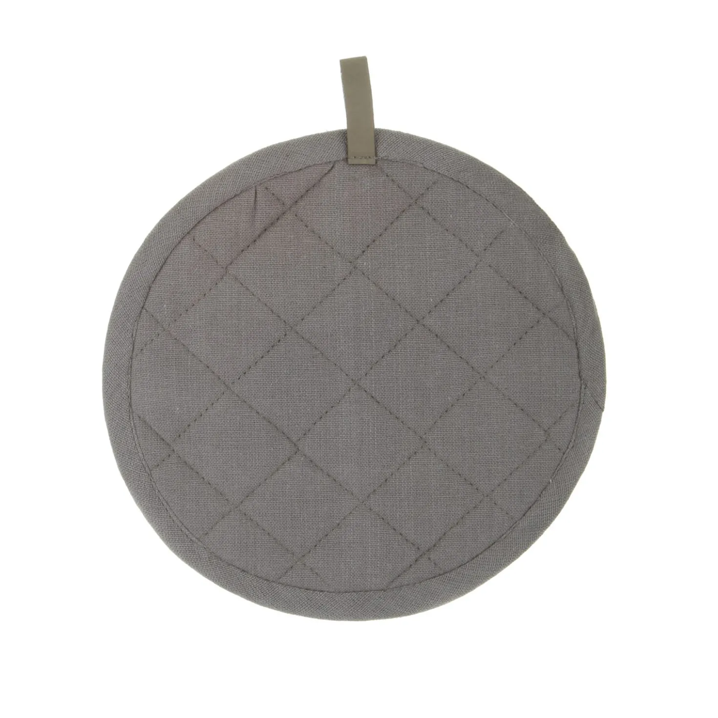Presina tonda 20 cm grigia in cotone
