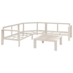 Salottino da giardino angolare beige Evasion