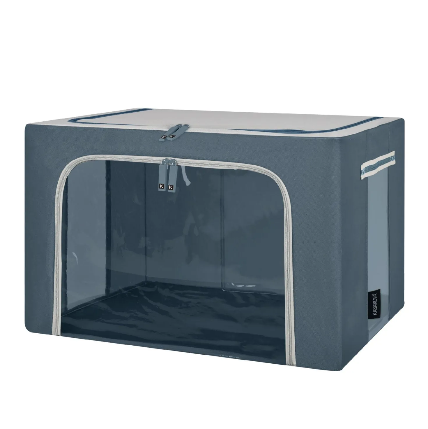 Scatola armadio 62x44x40 cm doppia cerniera blu