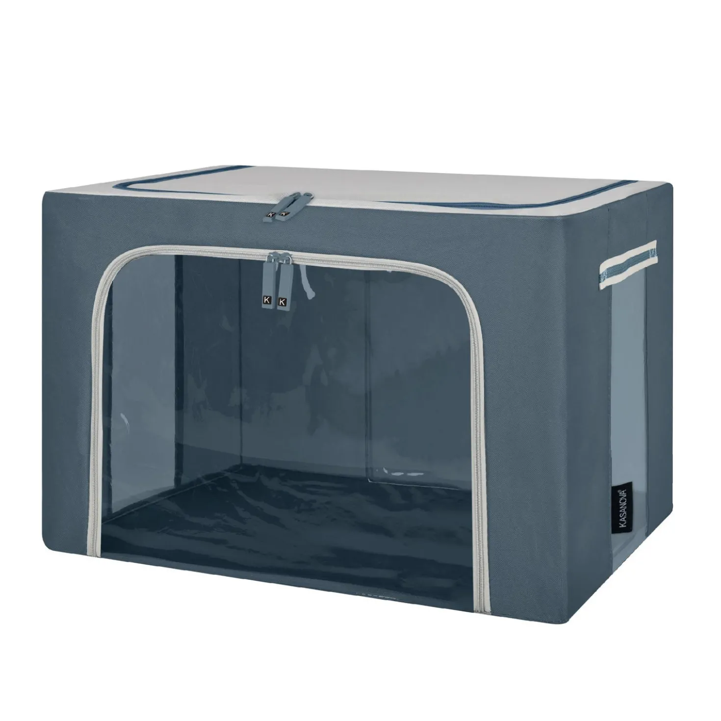 Scatola armadio 60x42x40 cm doppia cerniera blu