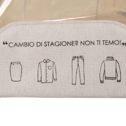 Scatola armadio 40x20x30 cm doppia cerniera e scritta tortora