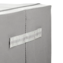 Scatola armadio 50x40x33 cm doppia cerniera e scritta grigio