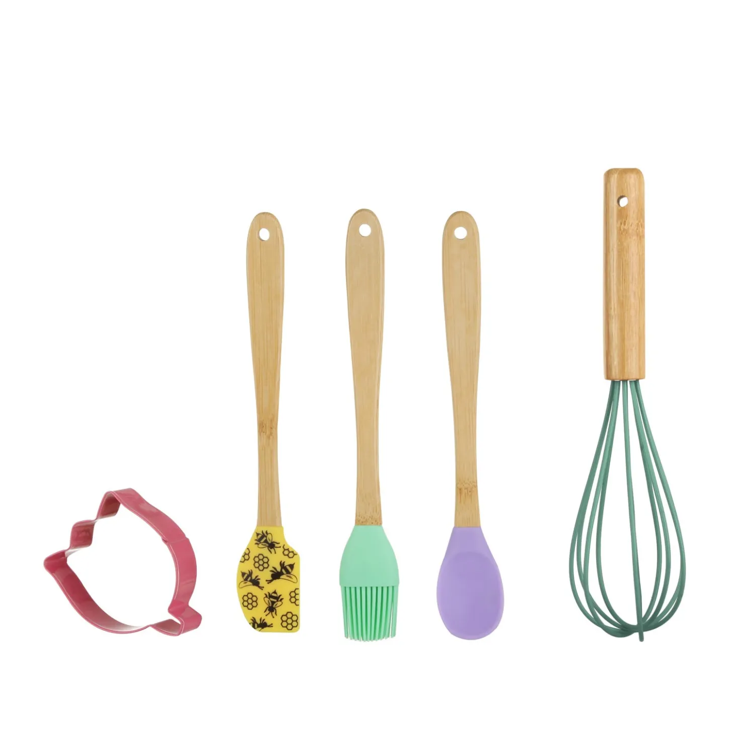 Set 4 accessori pasticceria silicone con formina fiore