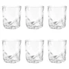 Set 6 bicchieri acqua 310 ml vetro decoro geometrico