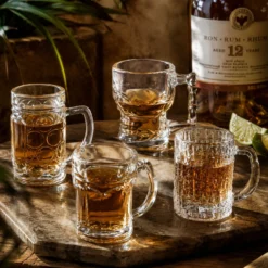 Set 4 bicchierini per liquore in vetro