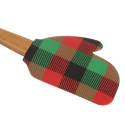 Set natalizio teglia rossa con spatola e frusta