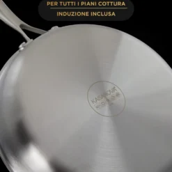 Set 3 padelle 20, 24 e 28 cm a 3 strati Tri - ply