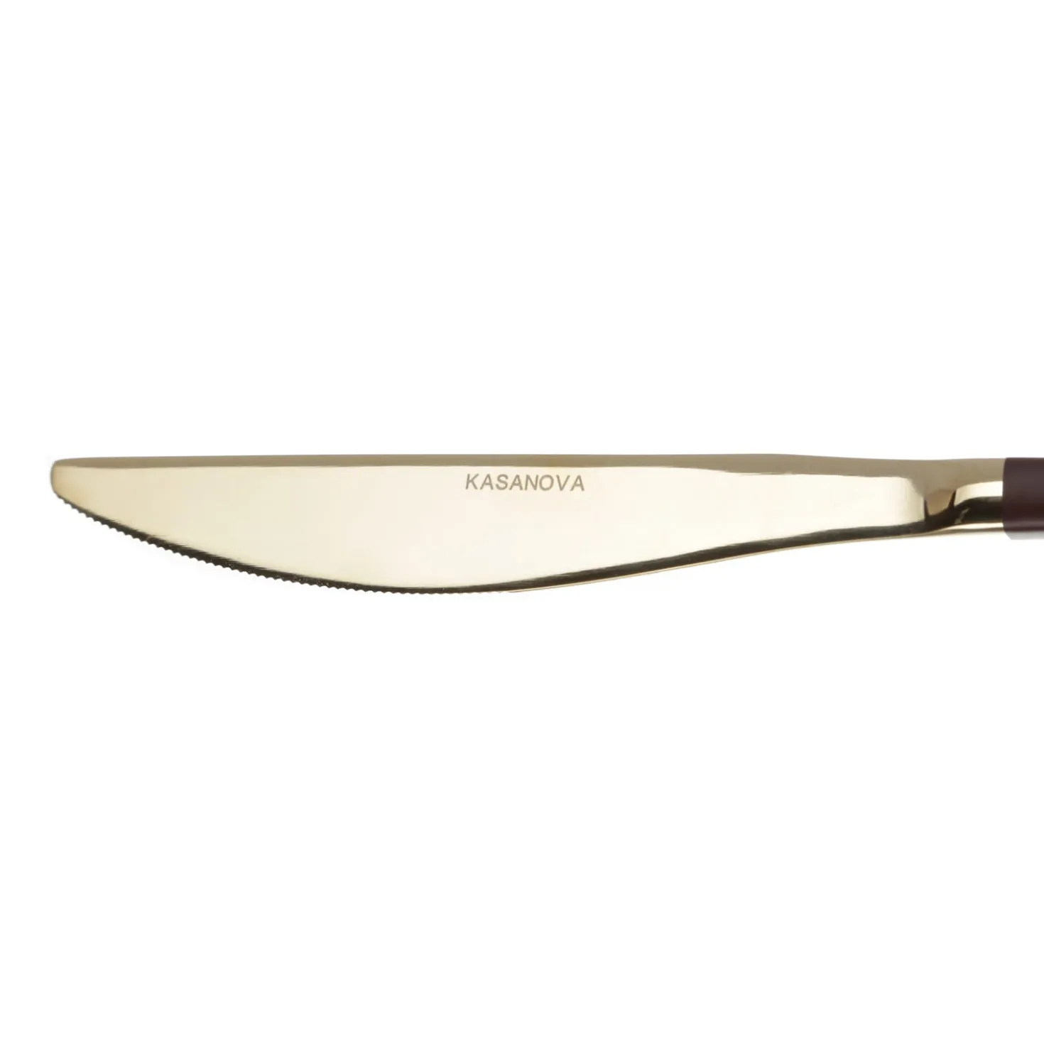 Set 24 posate bordeaux e champagne Luxy acciaio inox