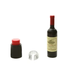 Set vino 2 accessori in custodia a bottiglia