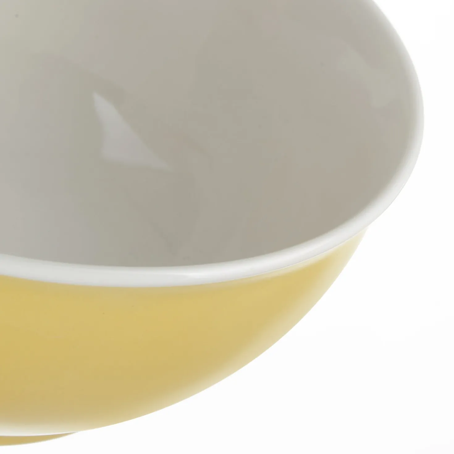 Tazza bolo scritta 800 ml in porcellana giallo opaco
