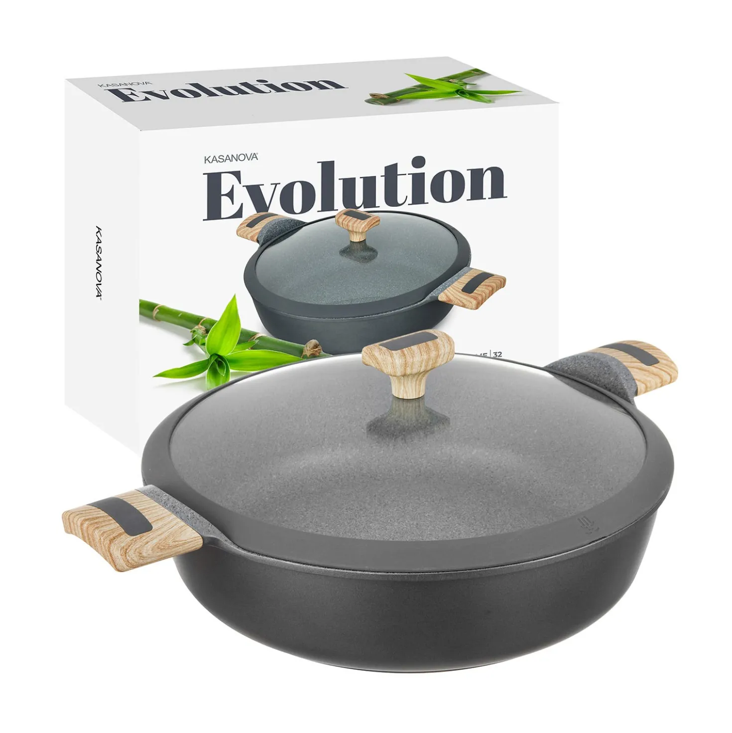 Tegame 32 cm con coperchio Evolution