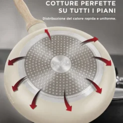 Tegame 28 cm sabbia Cooking Therapy con coperchio