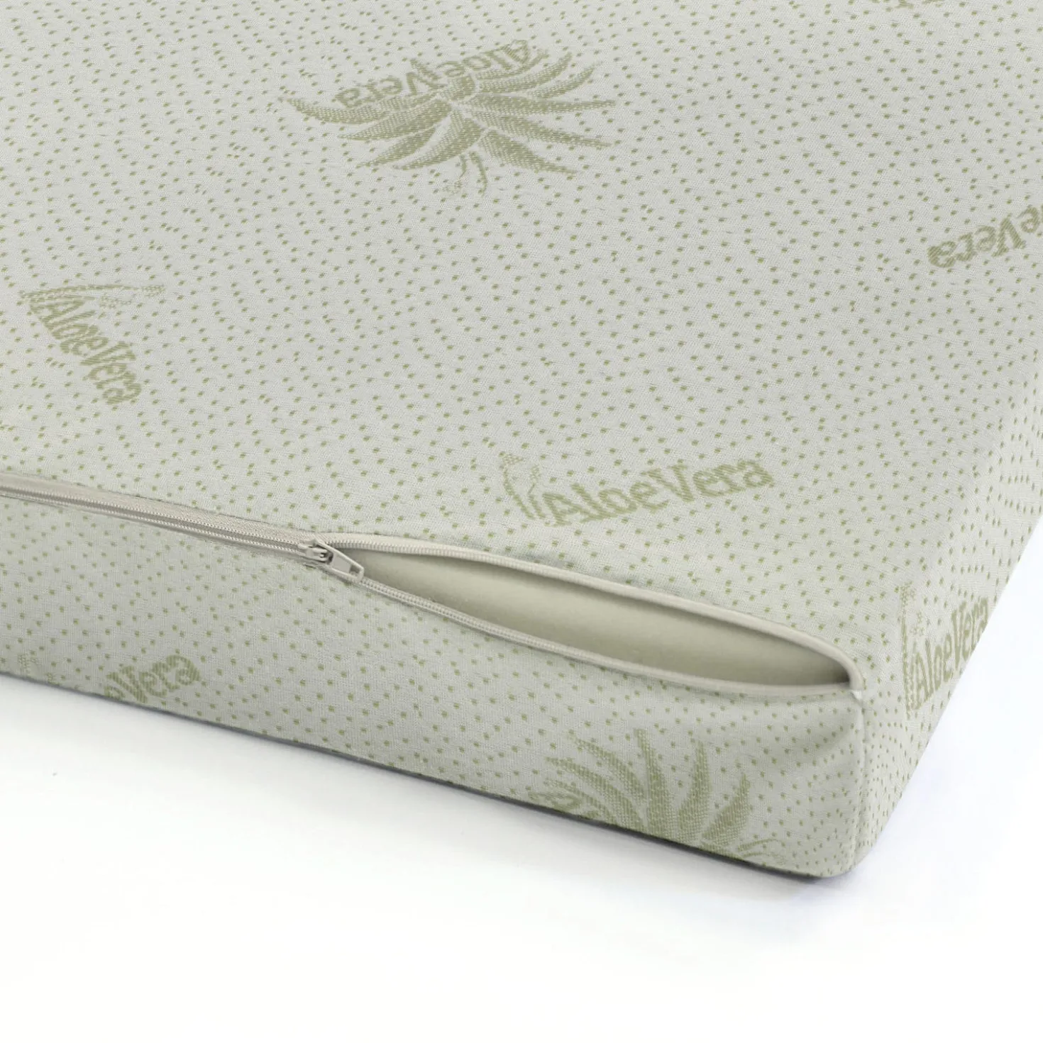 Topper matrimoniale in memory trattamento Aloe Datex