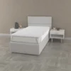 Topper singolo in memory silver Datex