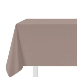 Tovaglia antimacchia 140x240 cm tinto filo tortora melange
