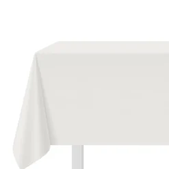 Tovaglia cotone bianco 140x180 cm Slub