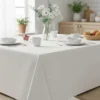 Tovaglia cotone bianco 140x140 cm Slub