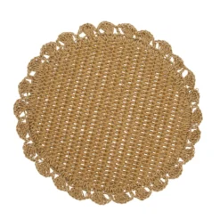 Tovaglietta decorativa 38 cm carta giallo