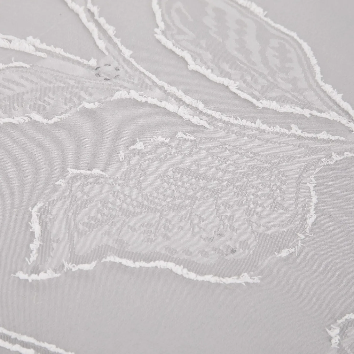 Trapuntino matrimoniale microfibra Gerbera grigio