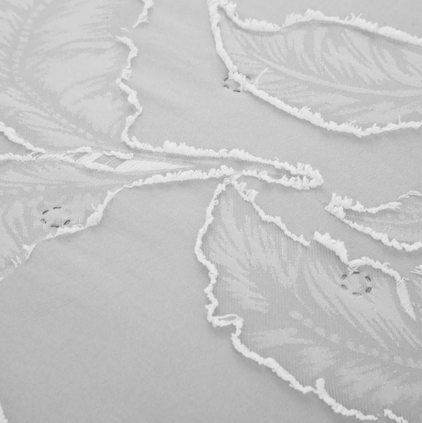 Trapuntino matrimoniale microfibra Gerbera grigio