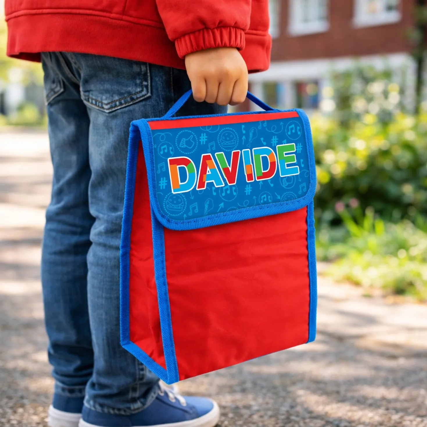 Zainetto bambino porta merenda nome Davide